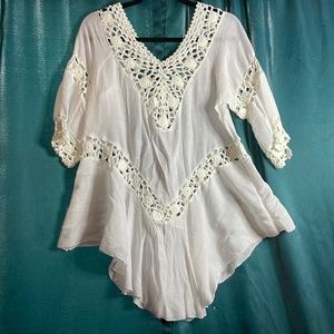 White boho style top
